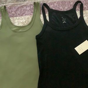 Two tank tops. One brand new